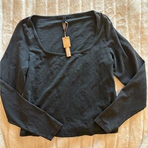 SKIMS New Vintage Scoop Long Sleeve T-Shirt